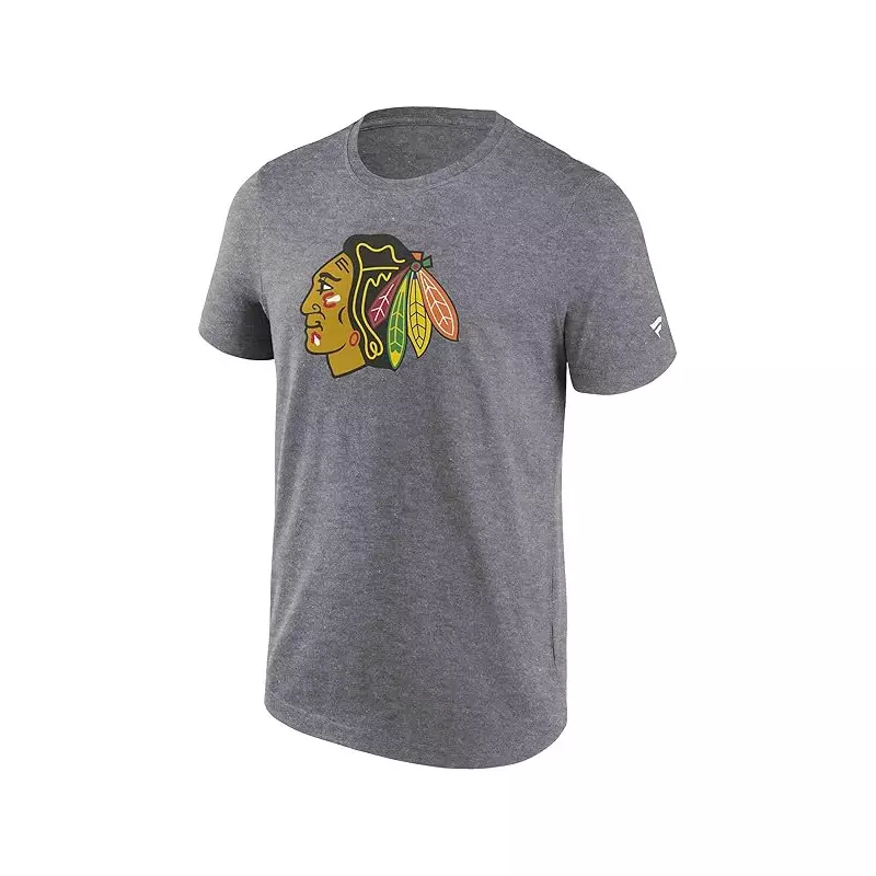 T-shirt NHL Chicago Blackhawks Fanatics Primary Logo gris