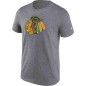 Fanatics Primary Logo T-shirt NHL Chicago Blackhawks grey Fanatics Primary Logo T-shirt NHL Chicago Blackhawks grey