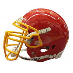 Casco de Fútbol Americano Rawlings Impulse Rojo - Máxima Protección y Comodidad