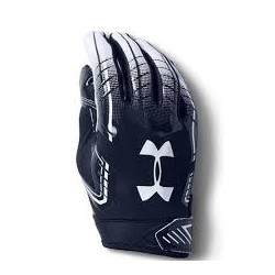 Gants de football américain Under armour F6 bleu marine