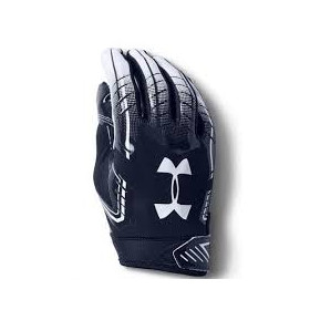 Gants de football américain Under armour F6 bleu marine