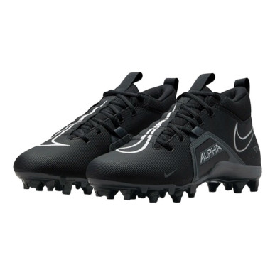 Crampons de Football Américain moulés Nike Alpha Menace Varsity 3 Mid Noir - Confort et Performance sur le terrain