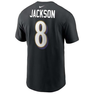 Camiseta NFL Lamar Jackson Baltimore Ravens Nike Player - Número 8