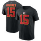 T-shirt NFL Patrick Mahomes Kansas City Chiefs Nike player Noir
