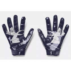 Gants de football américain Under armour F8 bleu marine