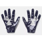 Gants de football américain Under armour F8 bleu marine