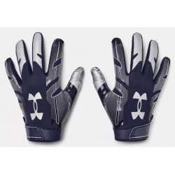 Gants de football américain Under armour F8 bleu marine