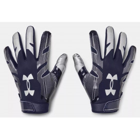 Gants de football américain Under armour F8 bleu marine