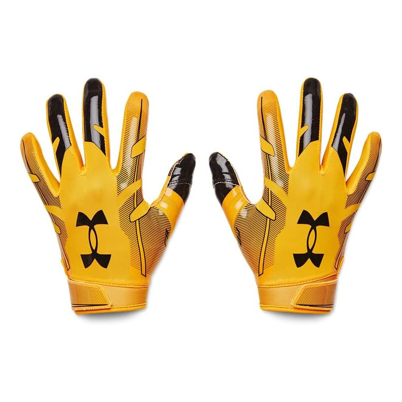 Gants de football américain Under armour F8 Jaune Gants de football américain Under armour F8 Jaune