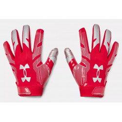 Gants de football américain Under armour F8 Rouge