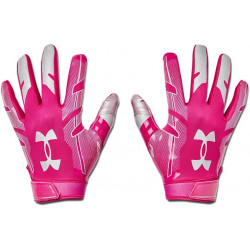 Guantes de futbol americano Under armour F8 Rosa