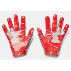 Gants de football américain Under armour F8 Orange