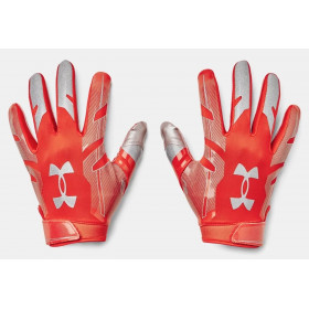 Gants de football américain Under armour F8 Orange