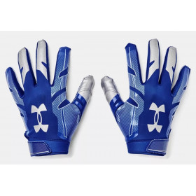 Gants de football américain Under armour F8 bleu