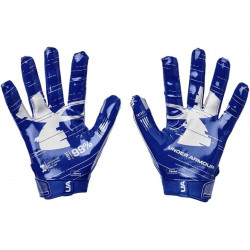 Guantes de futbol americano Under armour F8 Azul