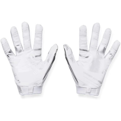 Gants de football américain Under armour F8 blanc
