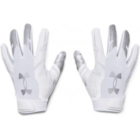 Gants de football américain Under armour F8 blanc