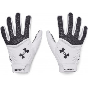 Guantes de futbol americano Under armour Combat Blanco