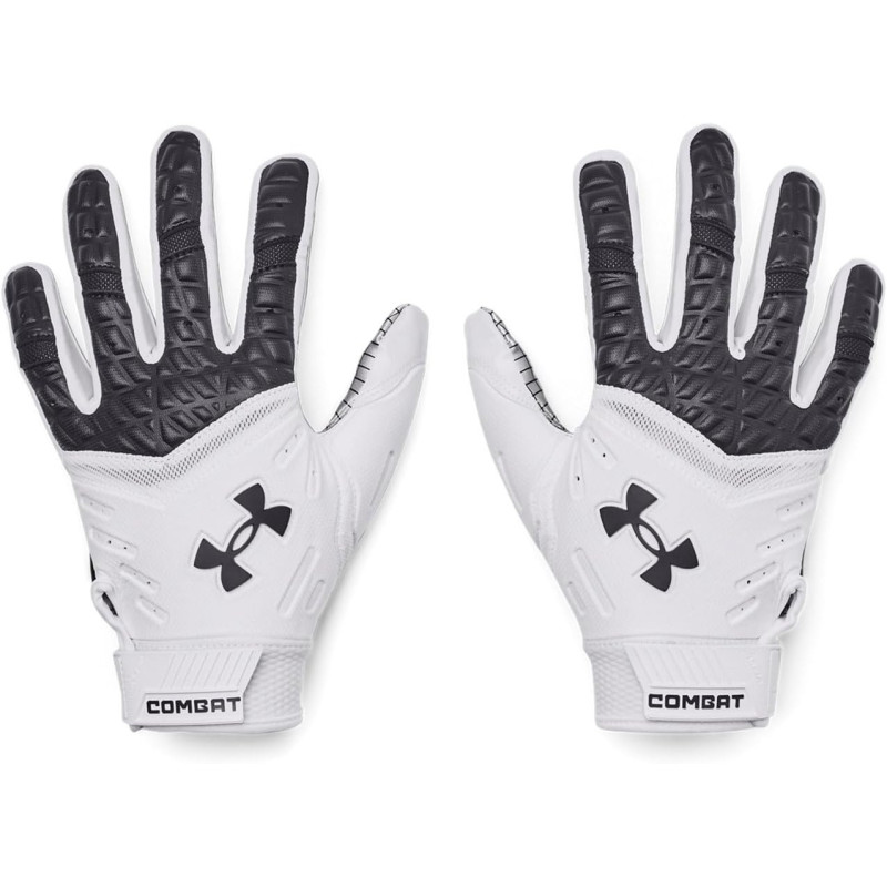 Gants de football américain Under armour Combat blanc Gants de football américain Under armour Combat blanc