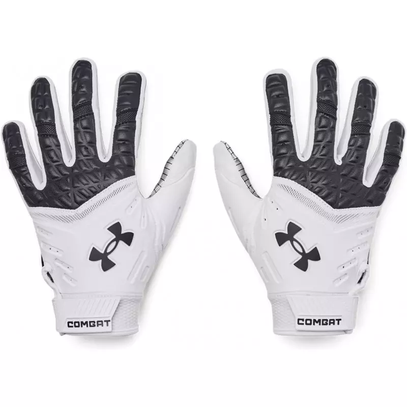 Guantes de Futbol Americano Under Armour Combat 2024 Blanco Proteccion Ideal