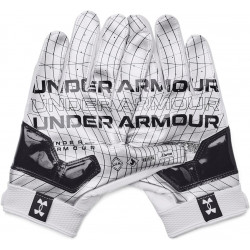 Gants de football américain Under Armour Combat 2024 - Blanc | Protection Ultime