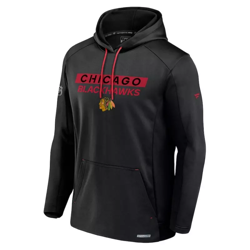 Sudadera con capucha NHL Chicago Blackhawks Fanatics Authentic Pro Rink