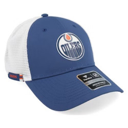 Casquette NHL Edmonto Oilers Fanatics Authentic Pro Rink Trucker Bleu