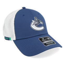 Casquette NHL Vancouver Canucks Fanatics Authentic Pro Rink Trucker Bleu