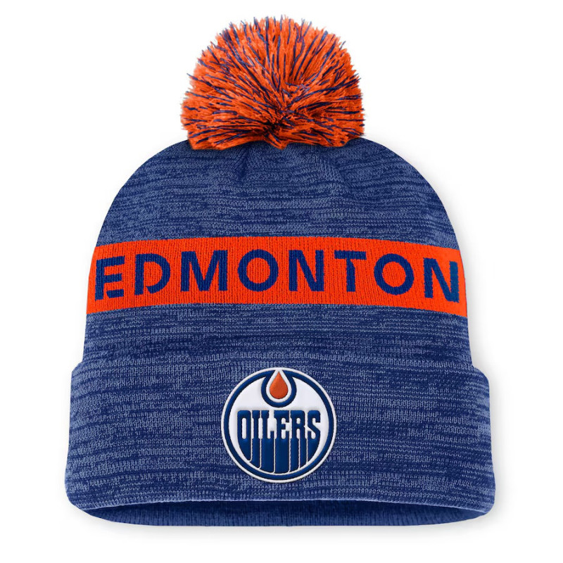 Gorro NHL Edmonton Oilers Fanatics Authentic Pro Rink con pom Gorro NHL Edmonton Oilers Fanatics Authentic Pro Rink con pom