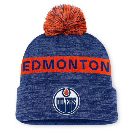 Gorro NHL Edmonton Oilers Fanatics Authentic Pro Rink con pom