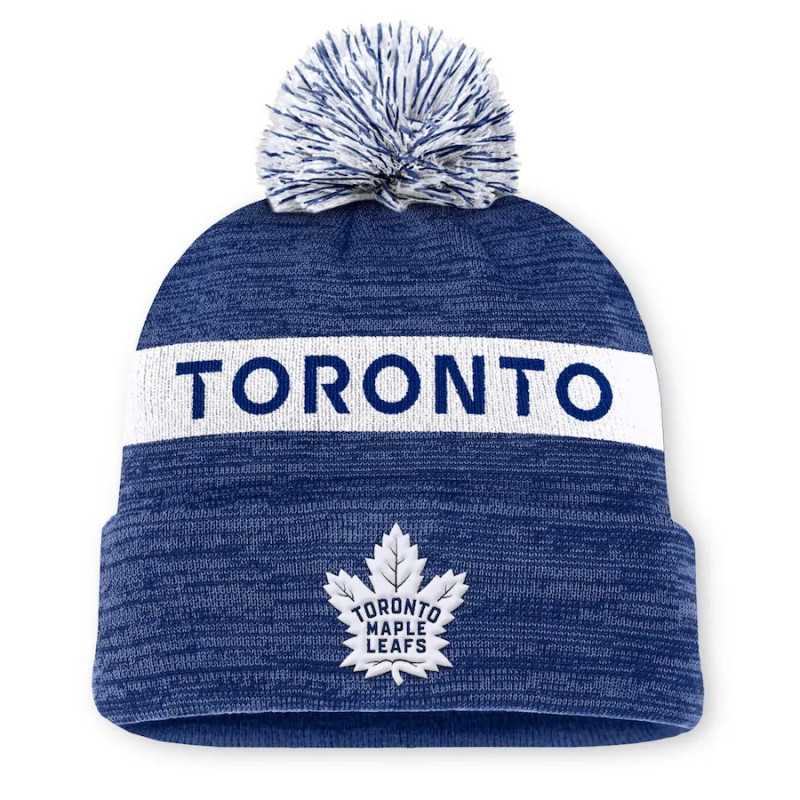 Gorro NHL Toronto Maple Leafs Fanatics Authentic Pro Rink con pom Gorro NHL Toronto Maple Leafs Fanatics Authentic Pro Rink con pom
