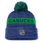 NHL Vancouver Canucks Fanatics Authentic Pro Rink Beanie Cuff With POM NHL Vancouver Canucks Fanatics Authentic Pro Rink Beanie Cuff With POM