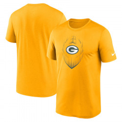 T-shirt NFL Green Bay Packers Nike Recycled Legend Jaune – Éco-responsable et Confortable