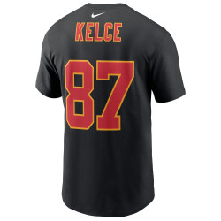 T-shirt NFL Travis Kelce Kansas City Chiefs Nike player Noir - Numéro 87