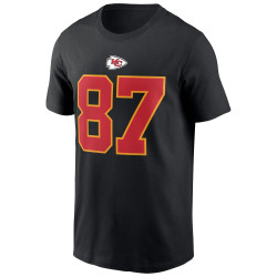 T-shirt NFL Travis Kelce Kansas City Chiefs Nike player Noir