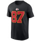 Nike player T-shirt NFL Travis Kelce Kansas City Chiefs Black Nike player T-shirt NFL Travis Kelce Kansas City Chiefs Black