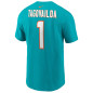 Nike player T-shirt NFL Tua Tagovailoa Miami Dolphins Aqua Nike player T-shirt NFL Tua Tagovailoa Miami Dolphins Aqua