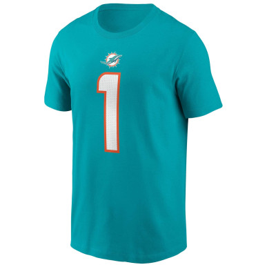 Nike player T-shirt NFL Tua Tagovailoa Miami Dolphins Aqua