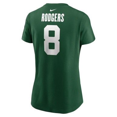 Nike player T-shirt NFL Aaron Rodgers New York Jets Green