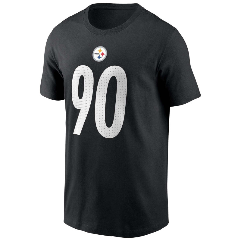 T-shirt NFL T.J. Watt Pittsburgh Steelers Nike player Noir T-shirt NFL T.J. Watt Pittsburgh Steelers Nike player Noir