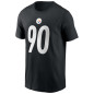 Camiseta NFL T.J. Watt Pittsburgh Steelers Nike Player Negro Camiseta NFL T.J. Watt Pittsburgh Steelers Nike Player Negro