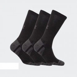 Chaussettes de sport Under Armour Performance Tech Mid Crew Noir 3 paires