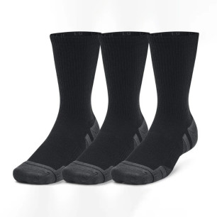 Under Armour Performance Tech Mid Crew Socks Black 3 pack