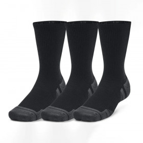 Chaussettes de sport Under Armour Performance Tech Mid Crew Noir 3 paires