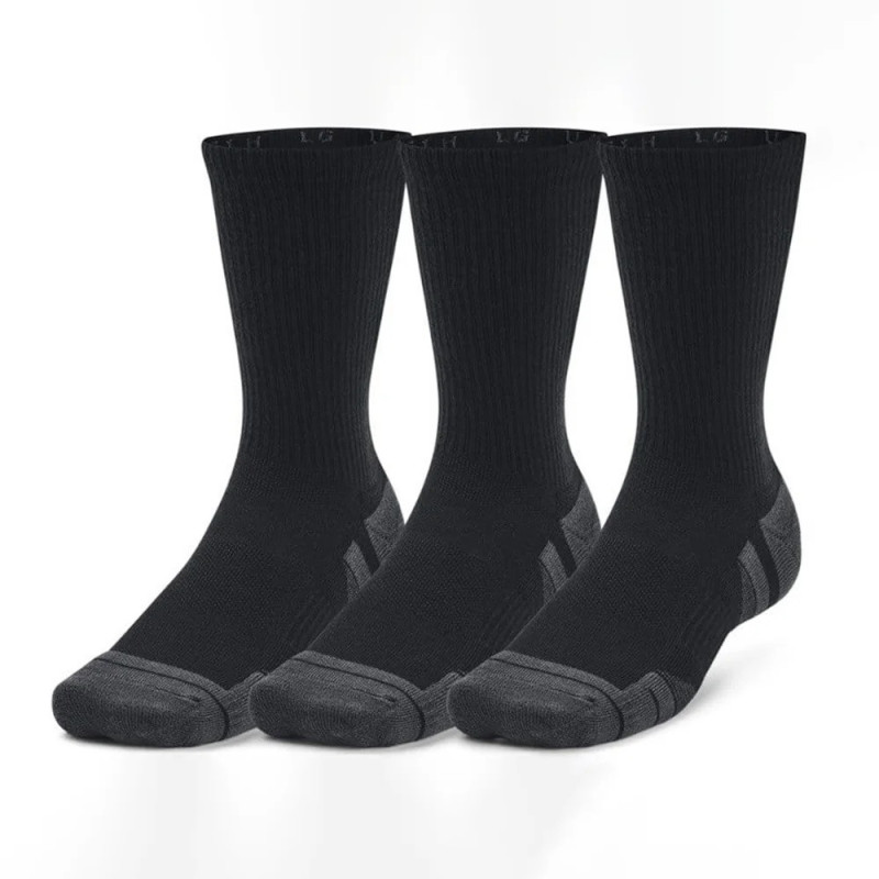Under Armour Performance Tech Mid Crew Socks Black 3 pack