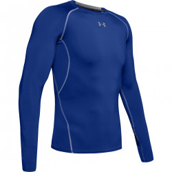 Maillot de compression manches longues Under Armour Heatgear Bleu