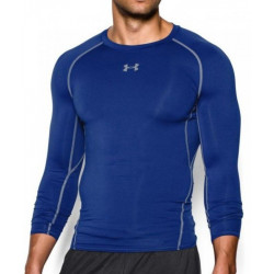 Maillot de compression manches longues Under Armour Heatgear Bleu