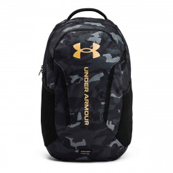 Mochila Under Armour Hustle 6.0 Negro Camo – Resistente y Práctica