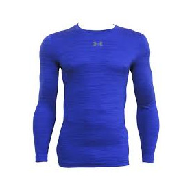 Maillot de compression à manches longues Under Armour ColdGear twist Bleu