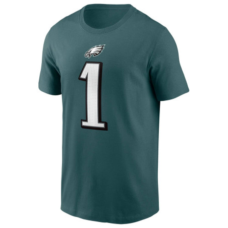 Nike player T-shirt NFL Jalen Hurts Philadelphia Eagles Green